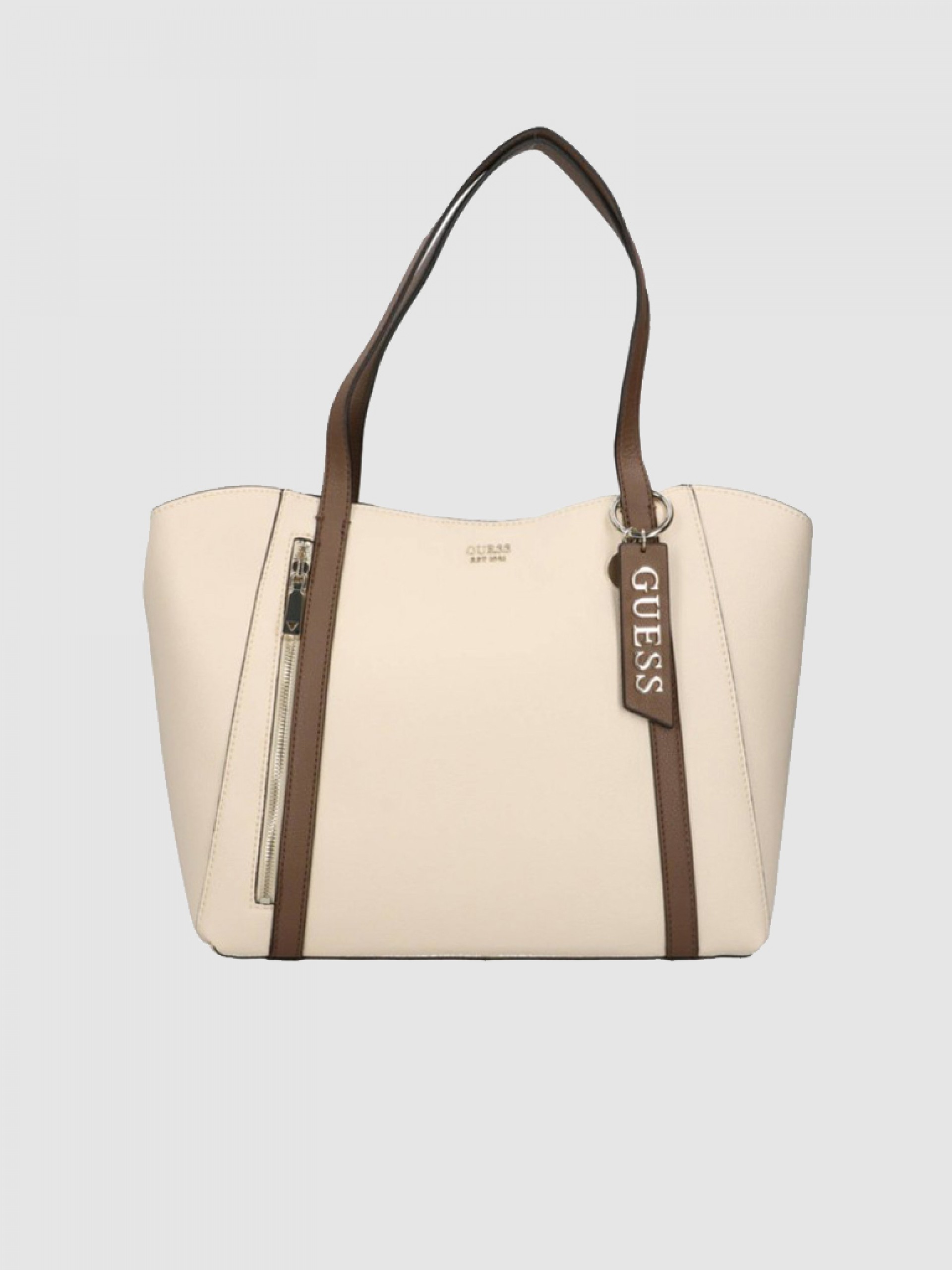 Handbag Woman Beige Guess