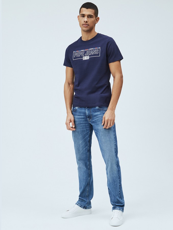 Camiseta Hombre Azul Marino Pepe Jeans London