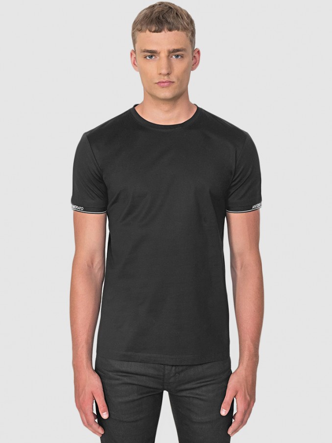 T-Shirt Man Black Antony Morato