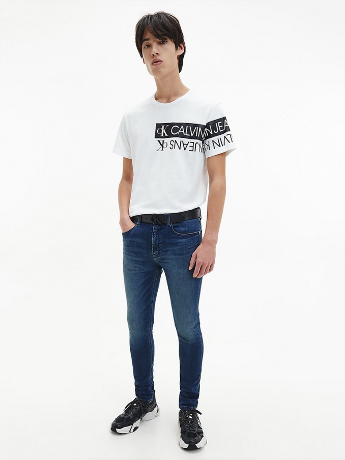 Camiseta Hombre Blanco Calvin Klein