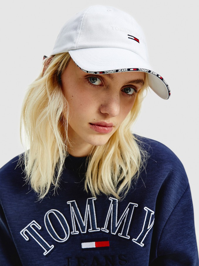 Hat Woman White Tommy Jeans