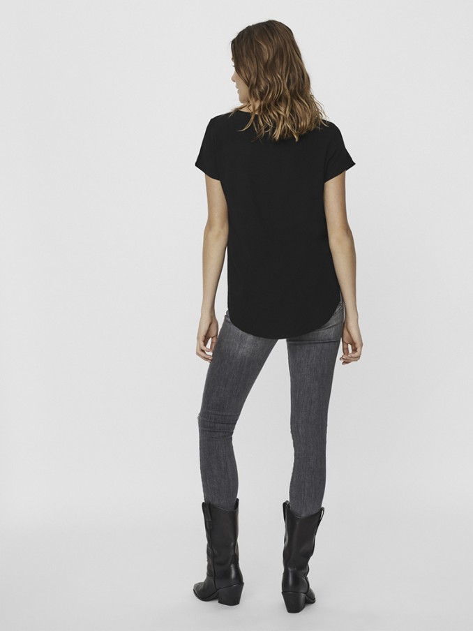 Camiseta Mujer Negro Vero Moda