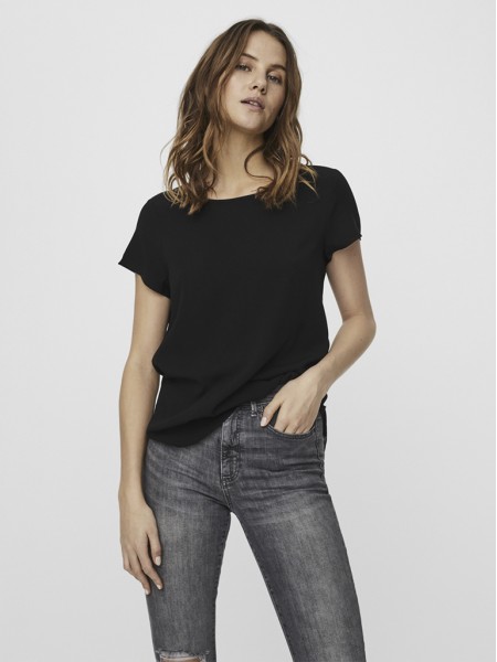 Camiseta Mujer Negro Vero Moda