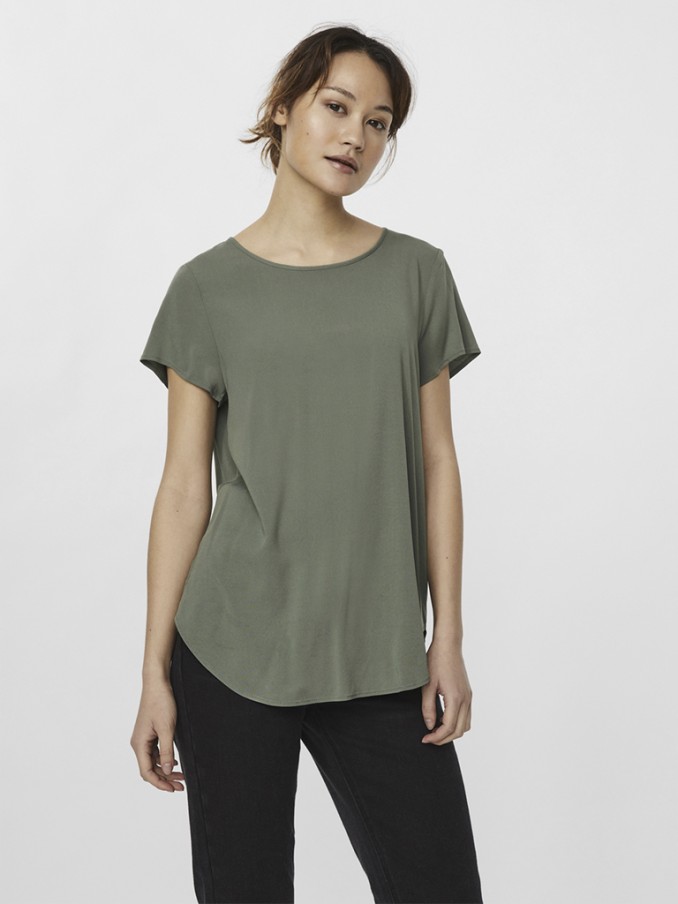 T-Shirt Woman Green Vero Moda