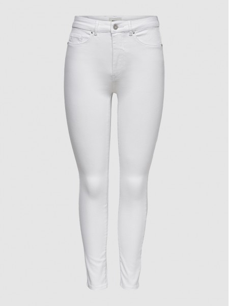 Pantalones Mujer Blanco Only