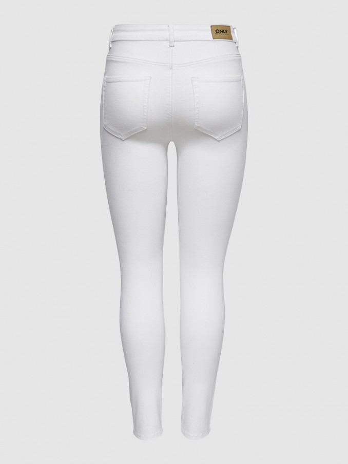 Pantalones Mujer Blanco Only