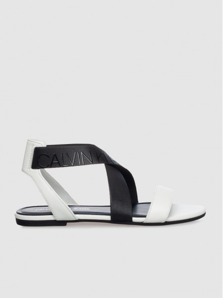 Sandals Woman White Calvin Klein