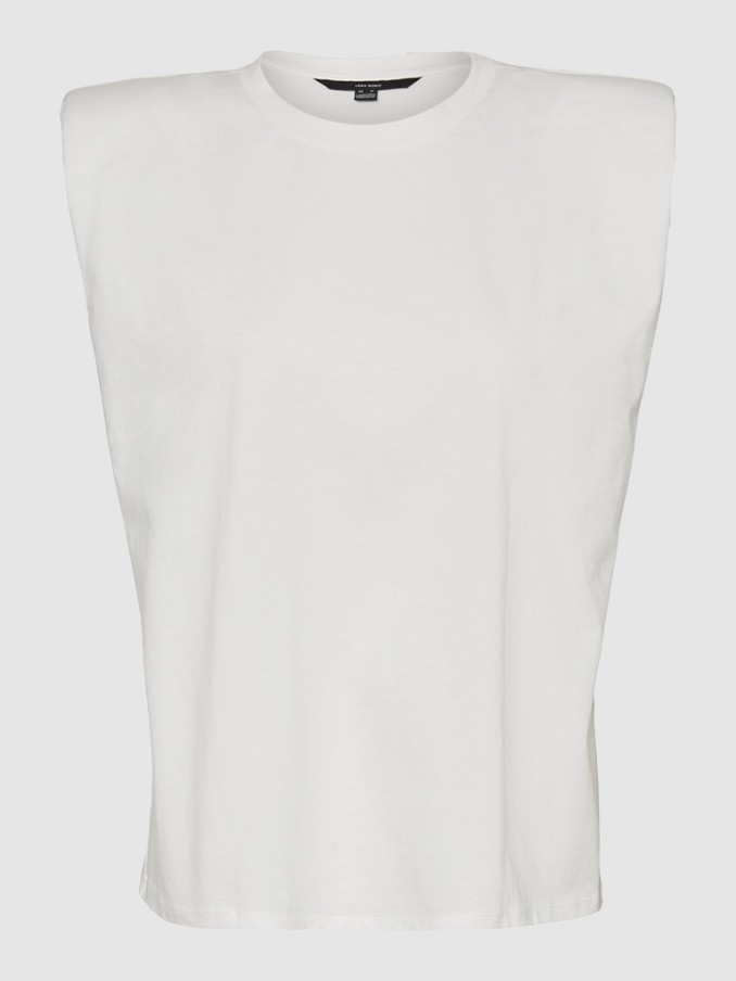Camiseta Mujer Blanco Vero Moda