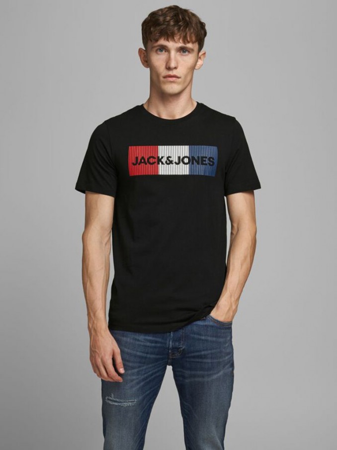 T-Shirt Man Black Jack & Jones