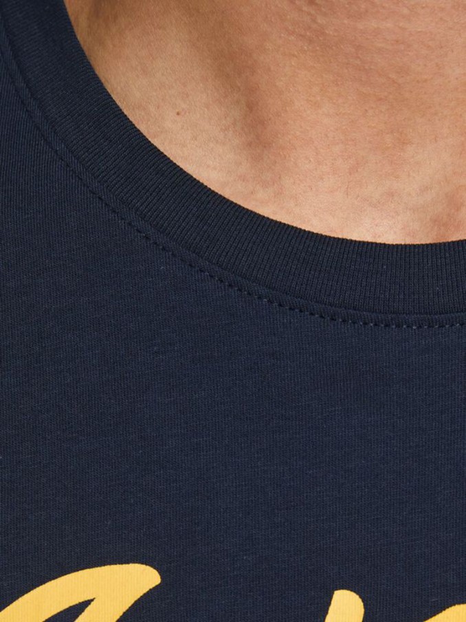 Camiseta Hombre Azul Marino Jack & Jones