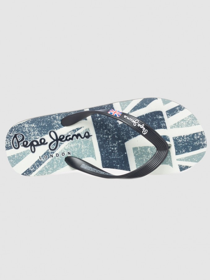 Flip Flops Man Black Pepe Jeans London