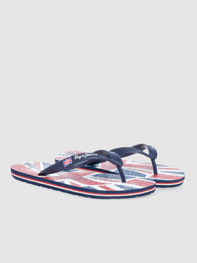 Chanclas Hombre Azul Marino Pepe Jeans London
