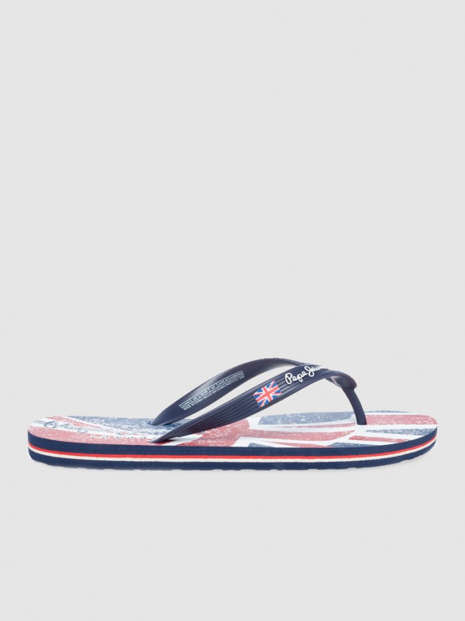 Chanclas Hombre Azul Marino Pepe Jeans London