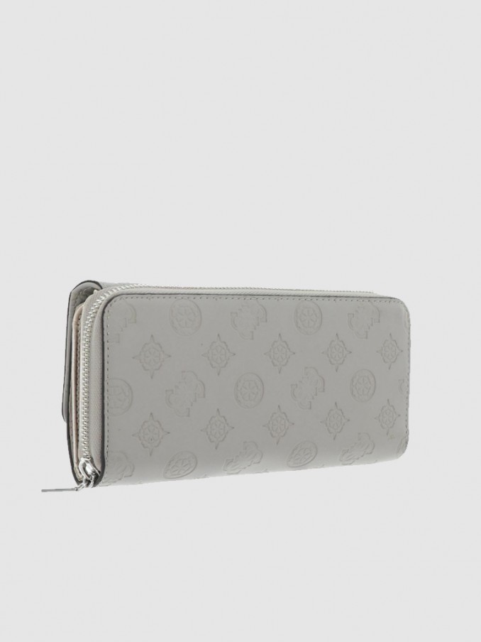 Billetera Mujer Gris Claro Guess