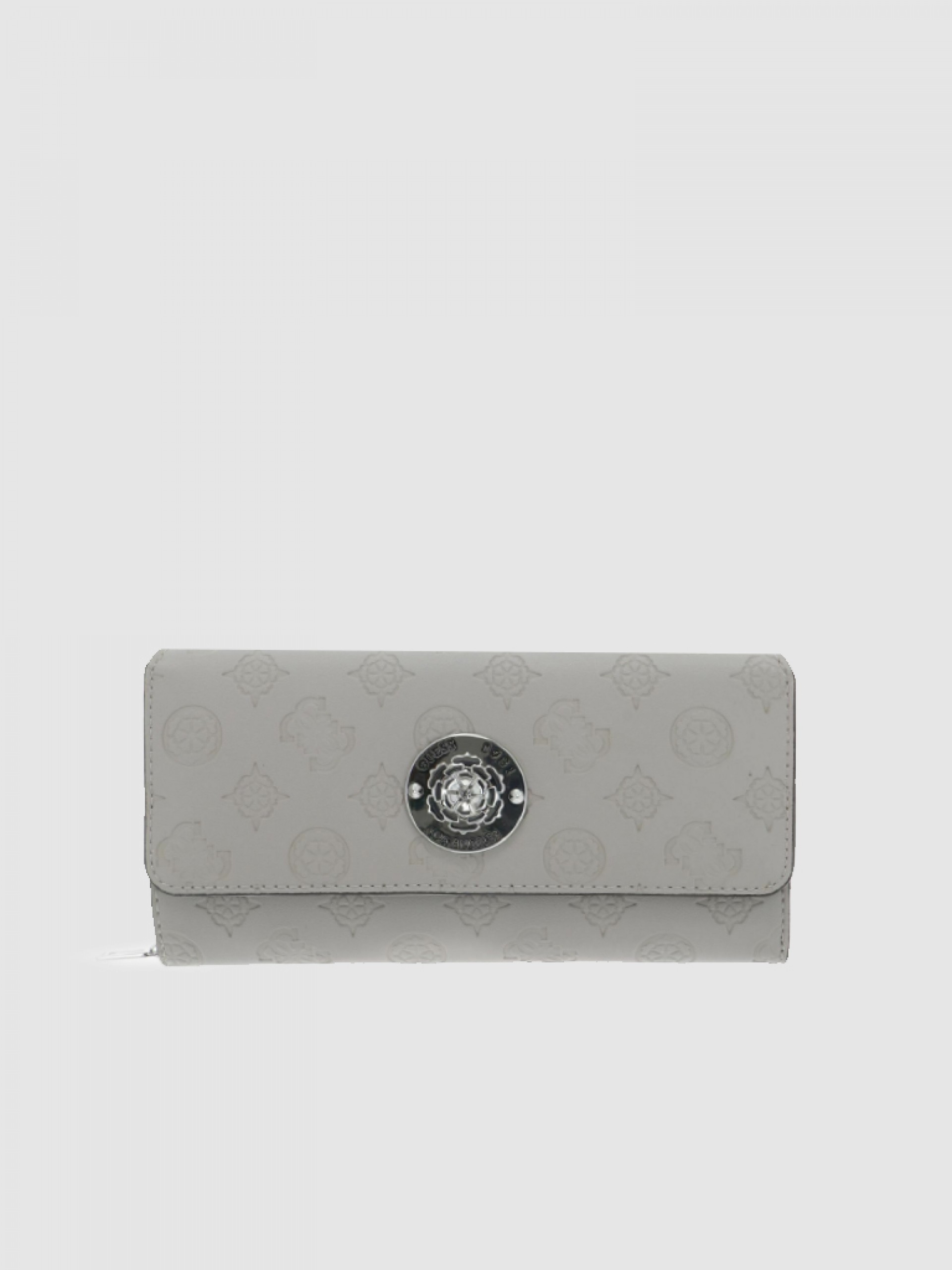 Billetera Mujer Gris Claro Guess