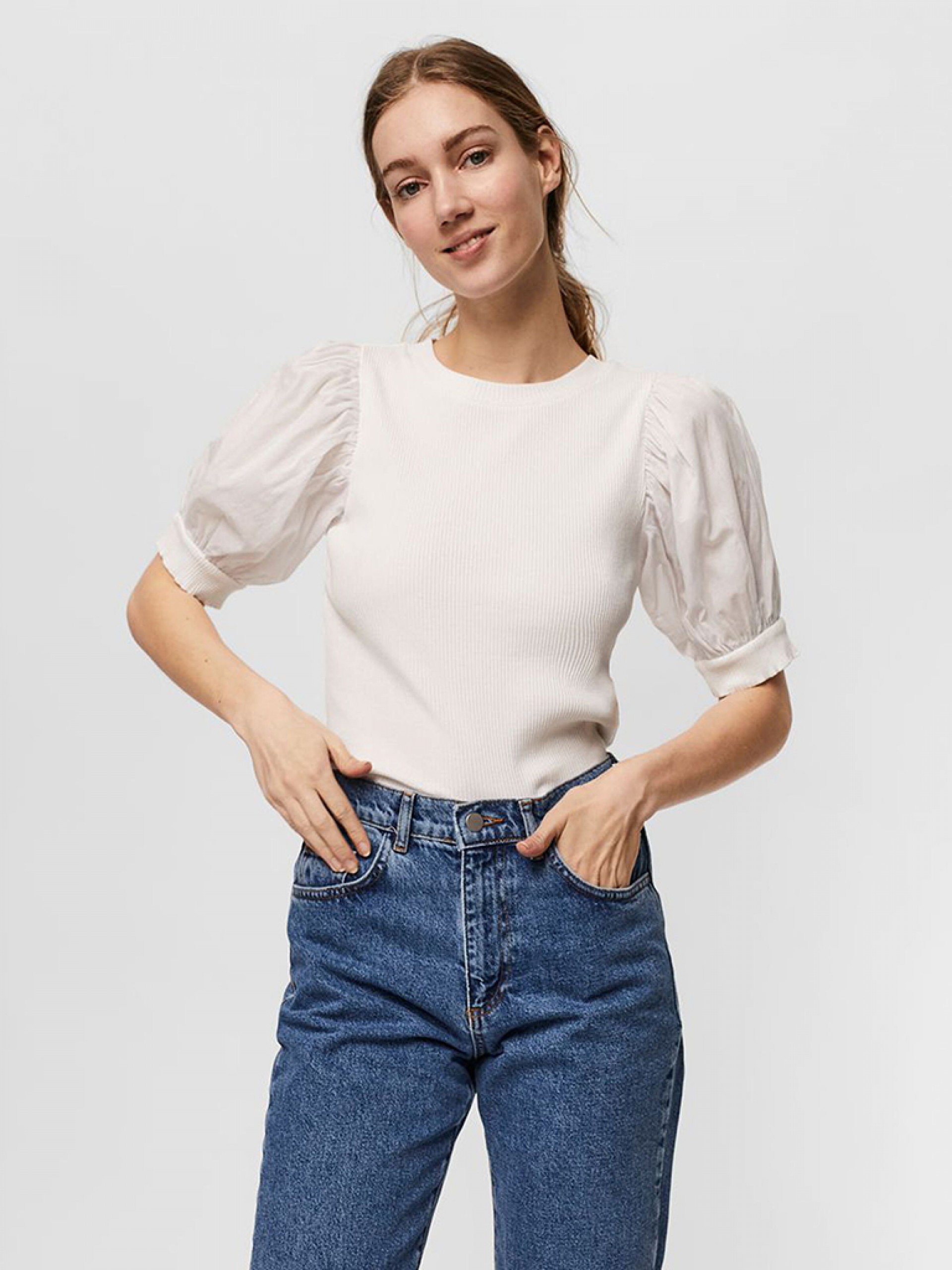 Camiseta Mujer Blanco Vero Moda