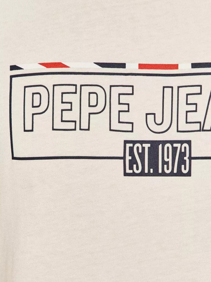 T-Shirt Man White Pepe Jeans London