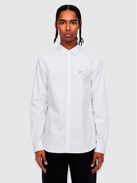 Shirt Man White Armani Exchange