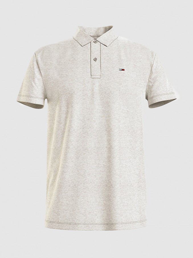 Polo Hombre Crema Tommy Jeans