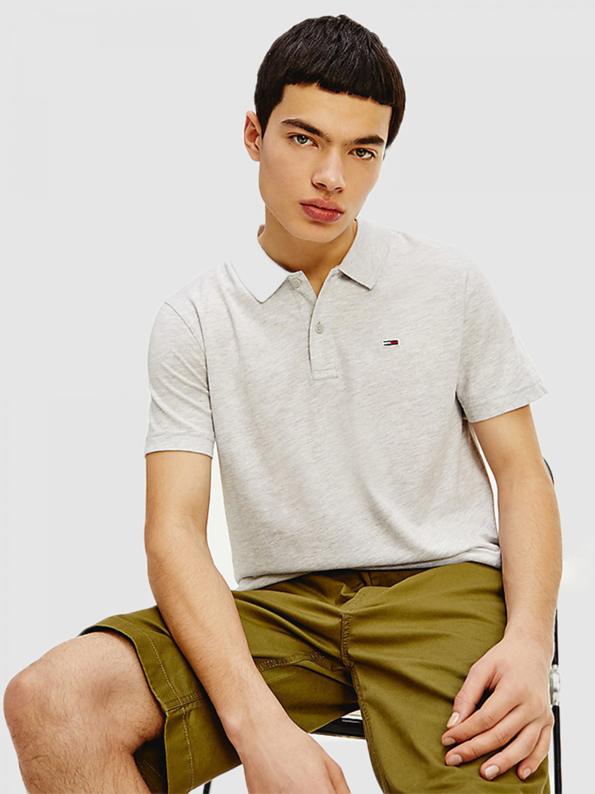 Polo Hombre Crema Tommy Jeans