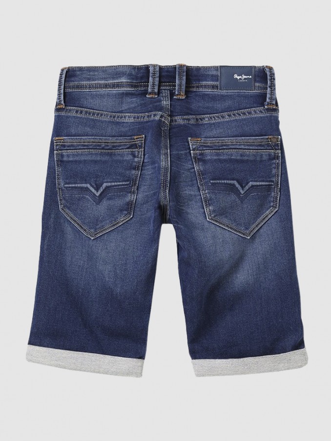 Pantalones Cortos Ni�o Jeans Oscuros Pepe Jeans London