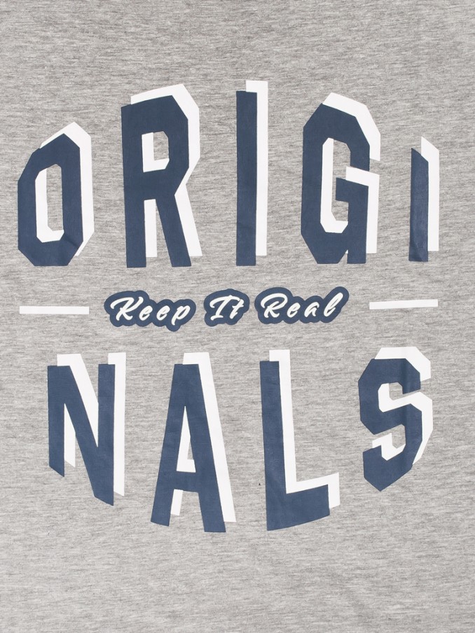 Camiseta Hombre Gris Jack & Jones