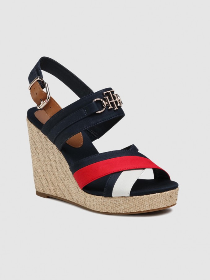 Sandals Woman Navy Blue Tommy Jeans
