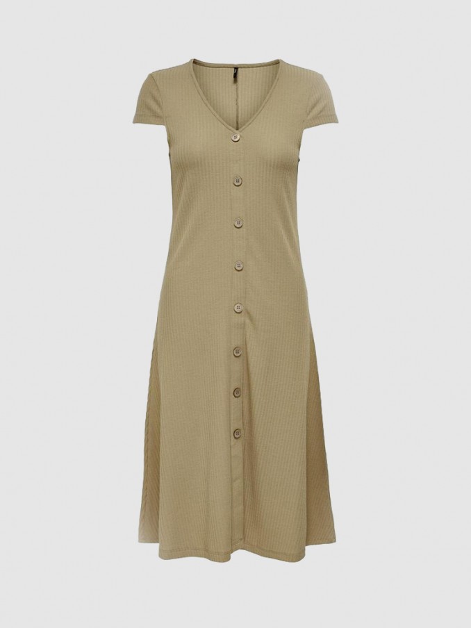 Dress Woman Brown Only