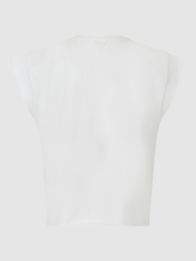 T-Shirt Girl White Guess