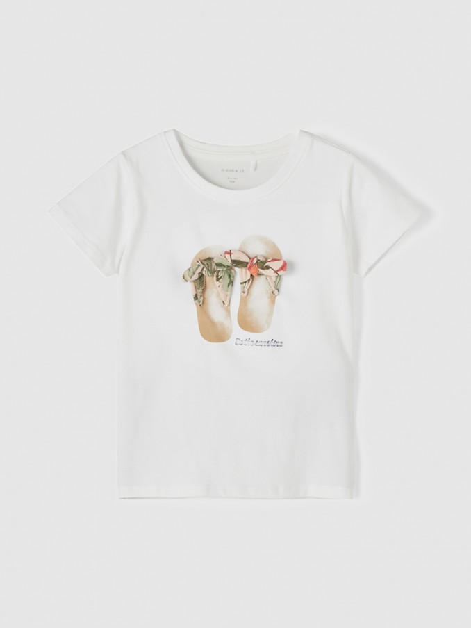 Camiseta Niña Blanco Name It
