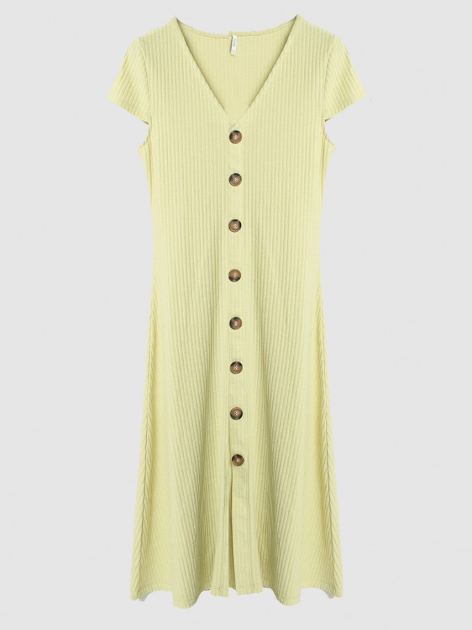 Vestido Mujer Verde Limón Only