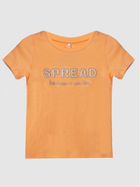 T-Shirt Girl Orange Name It