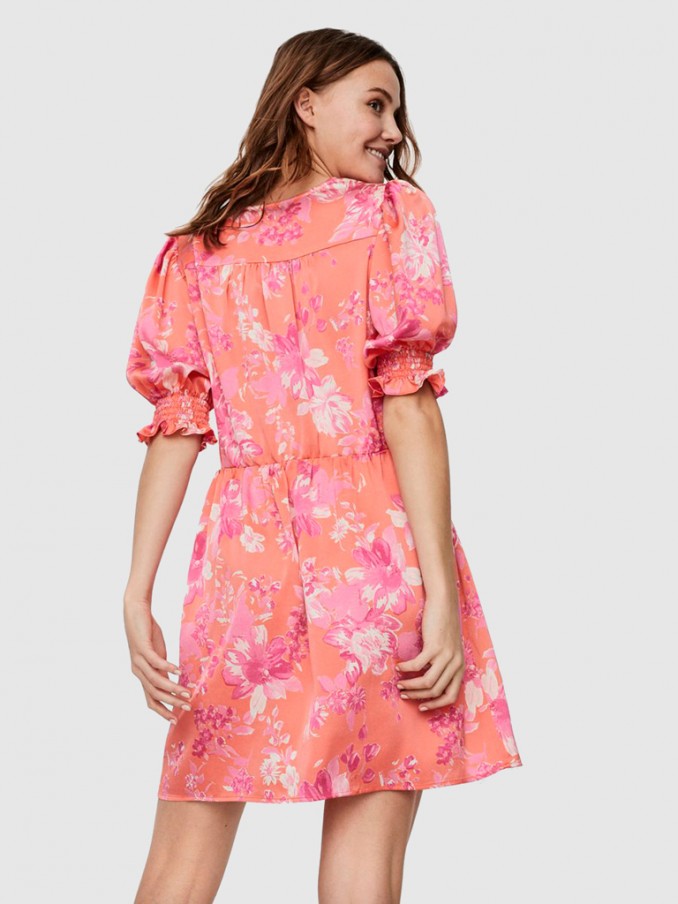 Vestido Mujer Naranja Vero Moda