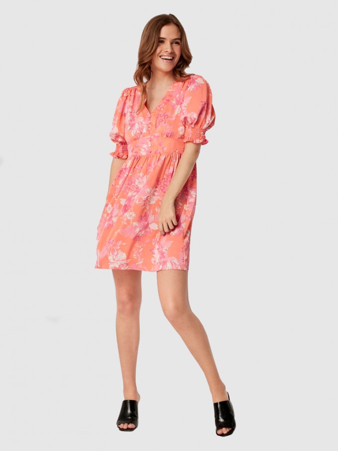 Vestido Mujer Naranja Vero Moda