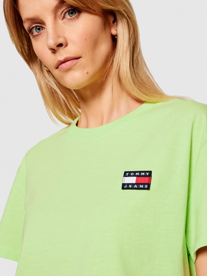 T-Shirt Woman Green Tommy Jeans