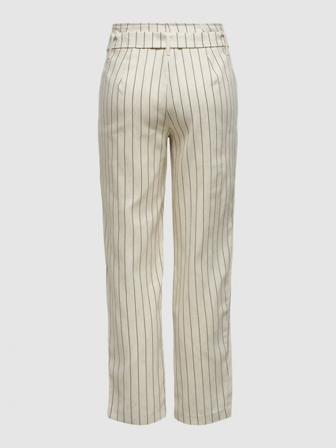 Pantalones Mujer Beige Only