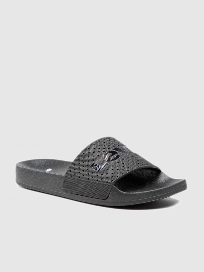 Chanclas Mujer Negro Levis