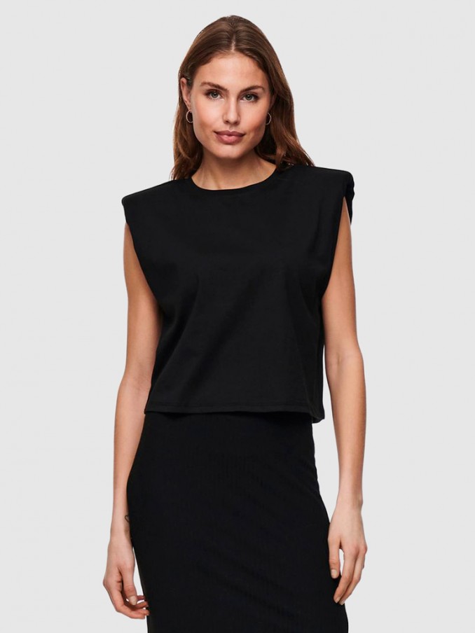 Camiseta Mujer Negro Only
