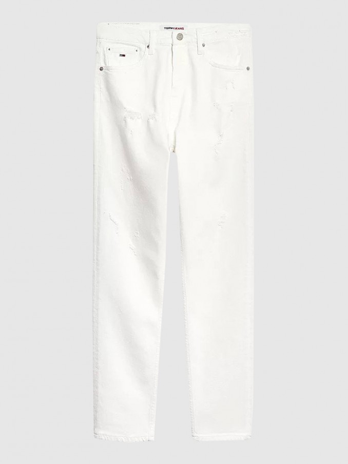 Pants Woman White Tommy Jeans