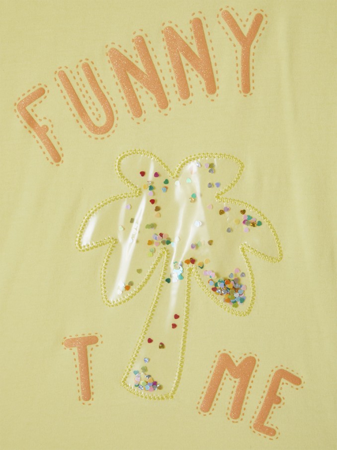Camiseta Niña Amarillo Name It