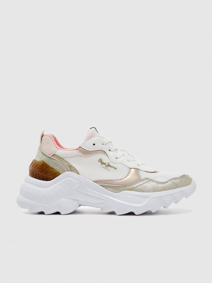 Sneakers Woman Golden Pepe Jeans London