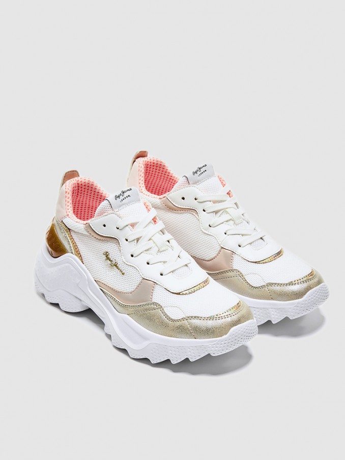 Sneakers Woman Golden Pepe Jeans London