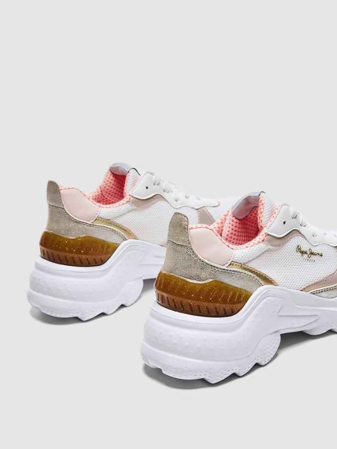 Sneakers Woman Golden Pepe Jeans London
