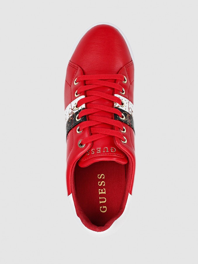 guess sneakers red