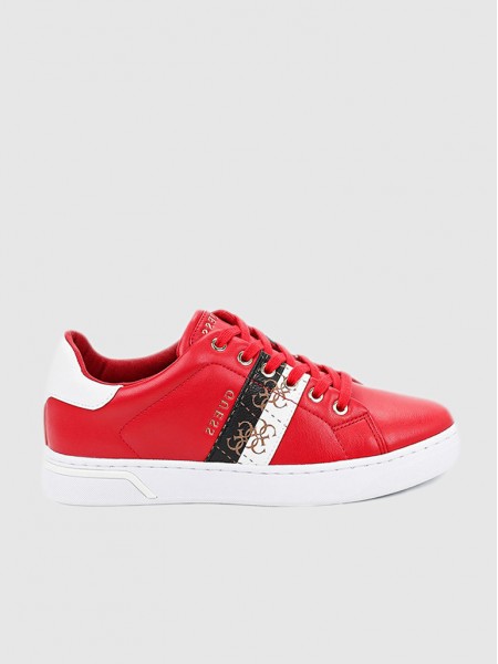 Sneakers Woman Red Guess