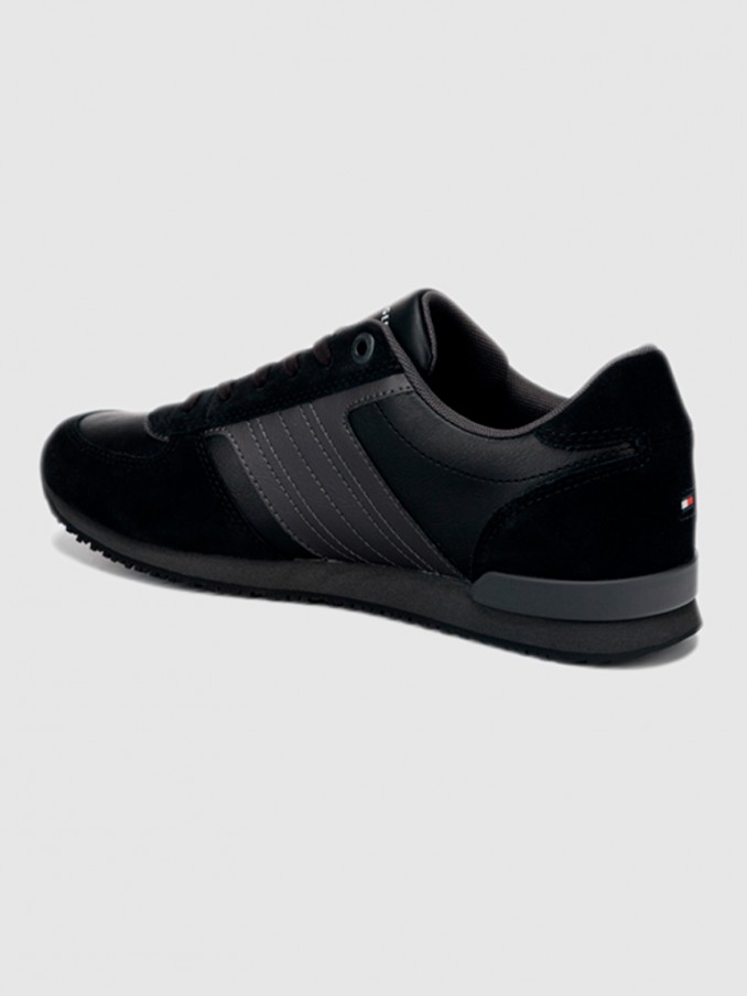 Tenis Hombre Negro Tommy Jeans