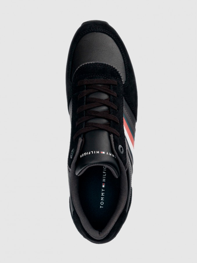 Tenis Hombre Negro Tommy Jeans