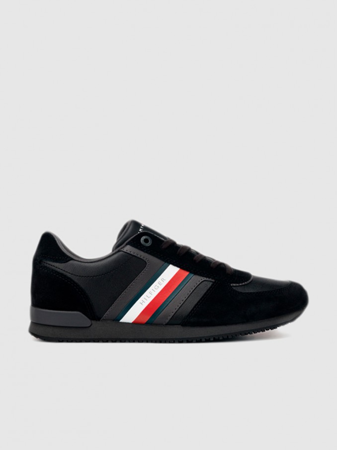 Tenis Hombre Negro Tommy Jeans