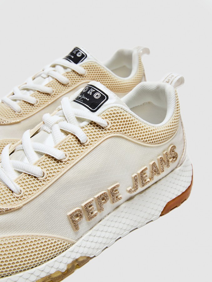 Sneakers Woman Golden Pepe Jeans London