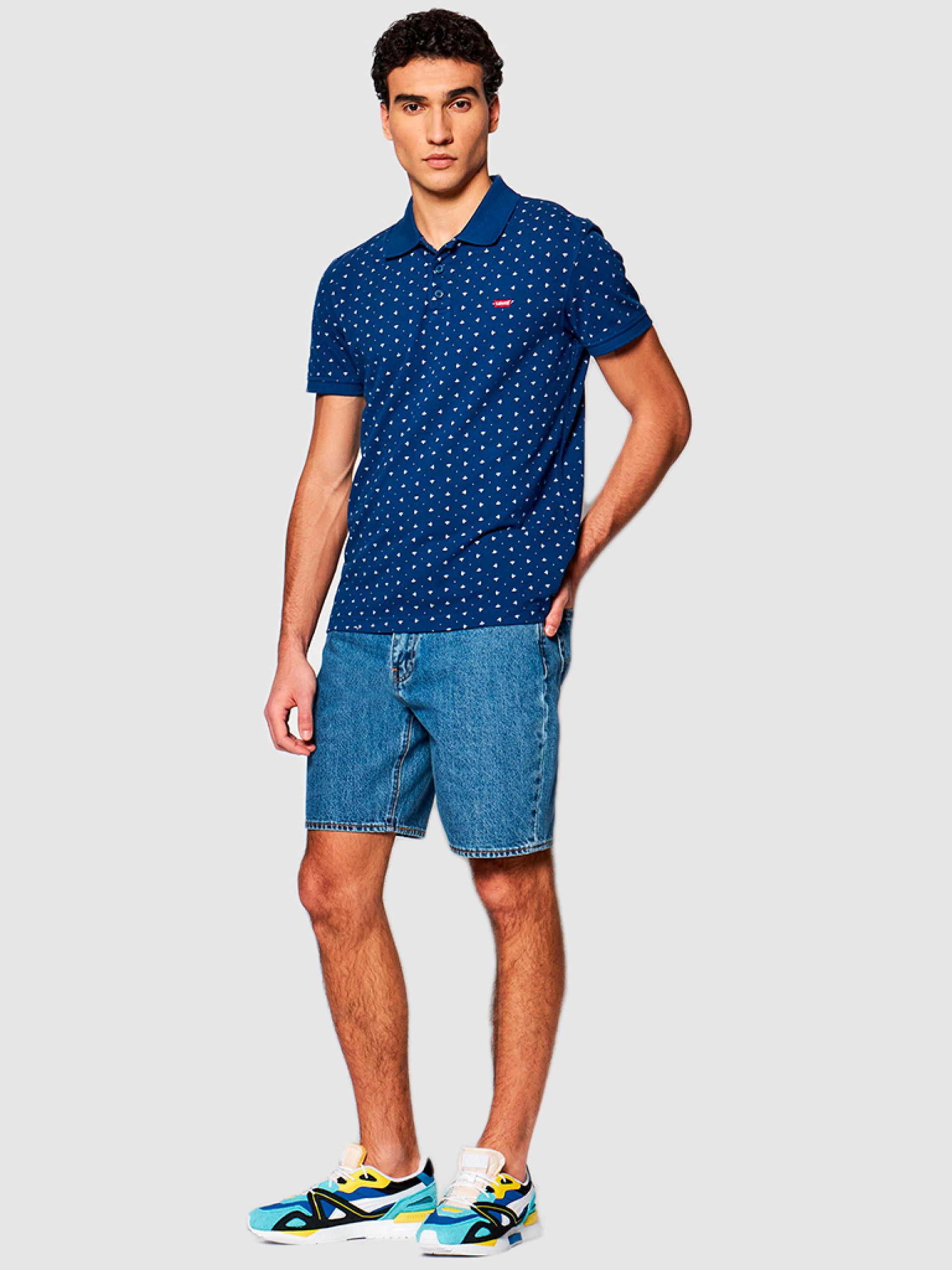 Polo Hombre Azul Marino Levis